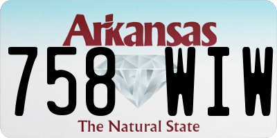 AR license plate 758WIW