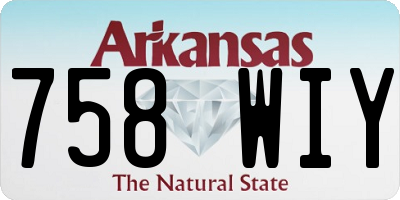 AR license plate 758WIY