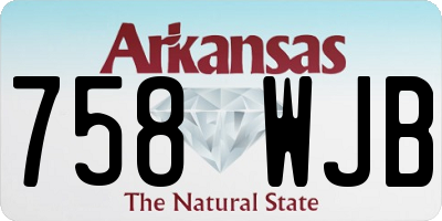 AR license plate 758WJB