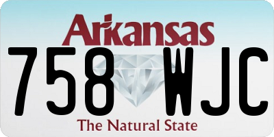 AR license plate 758WJC