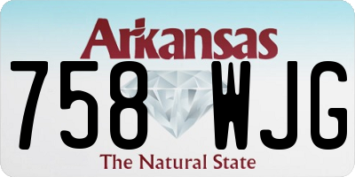 AR license plate 758WJG