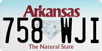 AR license plate 758WJI