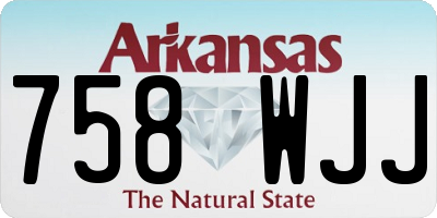 AR license plate 758WJJ