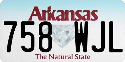 AR license plate 758WJL