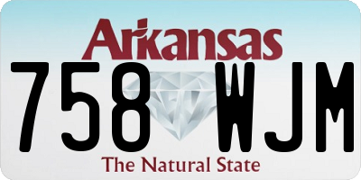 AR license plate 758WJM