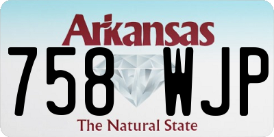AR license plate 758WJP