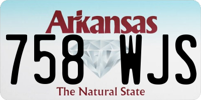 AR license plate 758WJS