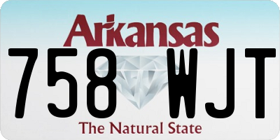 AR license plate 758WJT