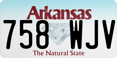 AR license plate 758WJV