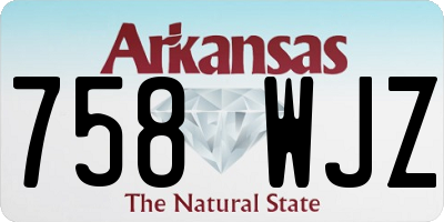 AR license plate 758WJZ