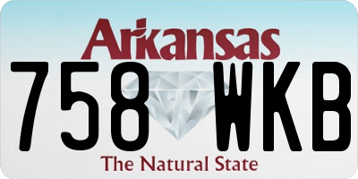 AR license plate 758WKB