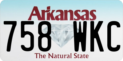 AR license plate 758WKC