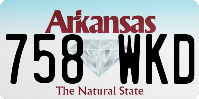 AR license plate 758WKD