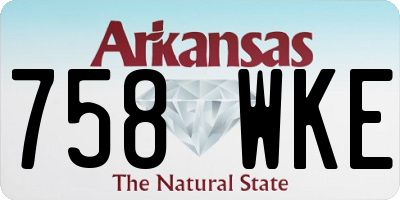 AR license plate 758WKE