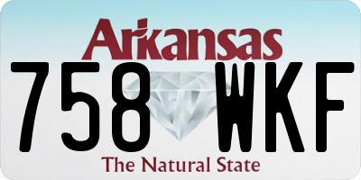 AR license plate 758WKF