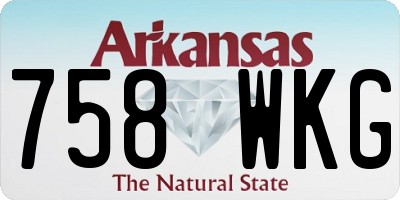 AR license plate 758WKG