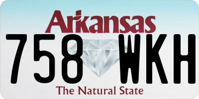 AR license plate 758WKH