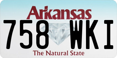 AR license plate 758WKI