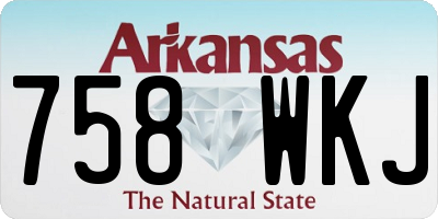 AR license plate 758WKJ
