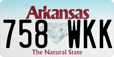 AR license plate 758WKK