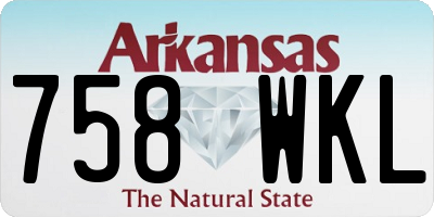 AR license plate 758WKL