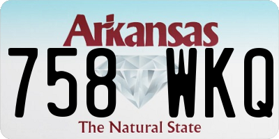 AR license plate 758WKQ