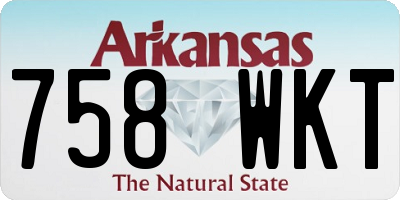 AR license plate 758WKT