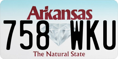 AR license plate 758WKU