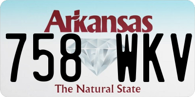 AR license plate 758WKV