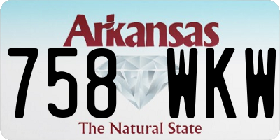 AR license plate 758WKW