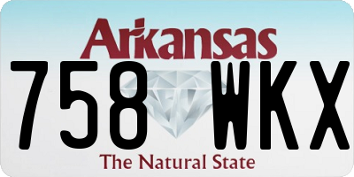 AR license plate 758WKX