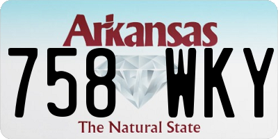 AR license plate 758WKY