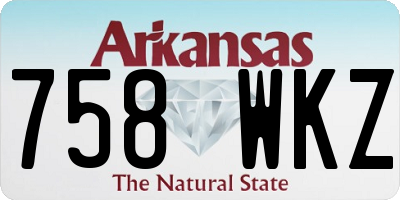 AR license plate 758WKZ