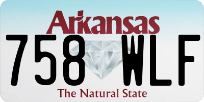 AR license plate 758WLF