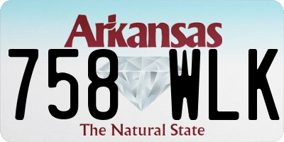 AR license plate 758WLK