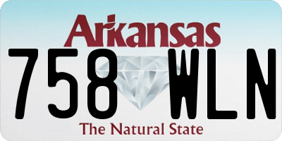 AR license plate 758WLN