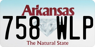 AR license plate 758WLP
