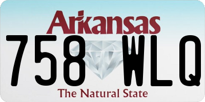 AR license plate 758WLQ