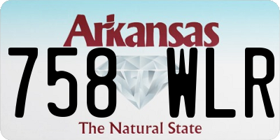 AR license plate 758WLR