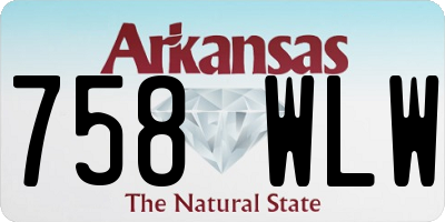 AR license plate 758WLW