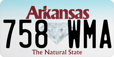 AR license plate 758WMA