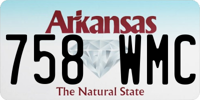 AR license plate 758WMC