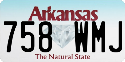 AR license plate 758WMJ