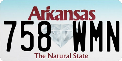 AR license plate 758WMN
