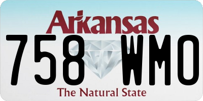 AR license plate 758WMO