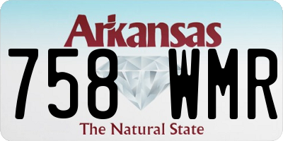 AR license plate 758WMR