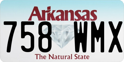 AR license plate 758WMX