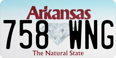AR license plate 758WNG