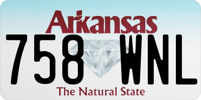 AR license plate 758WNL