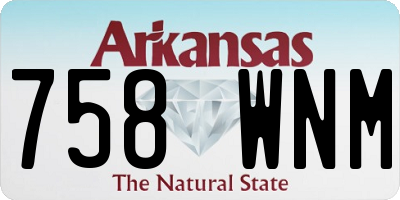 AR license plate 758WNM